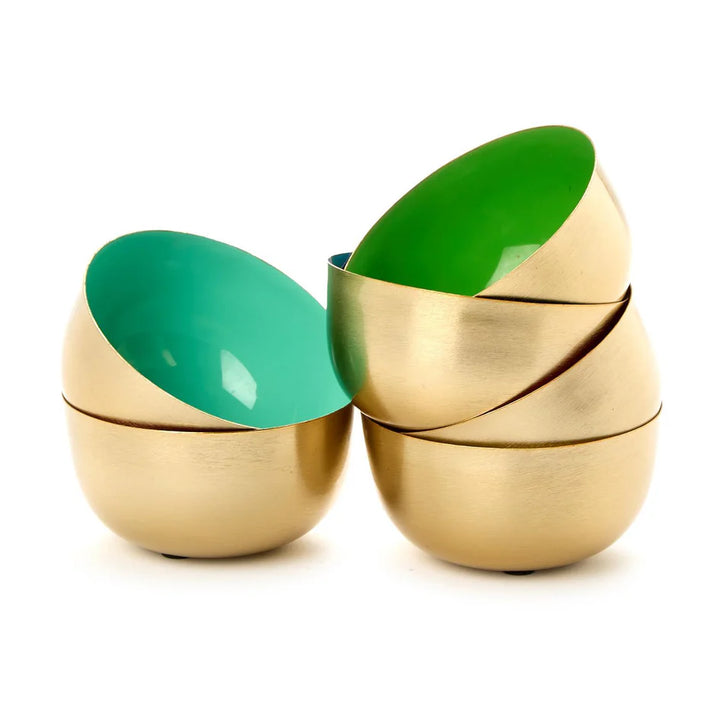Small Metal Bowls With Enamel