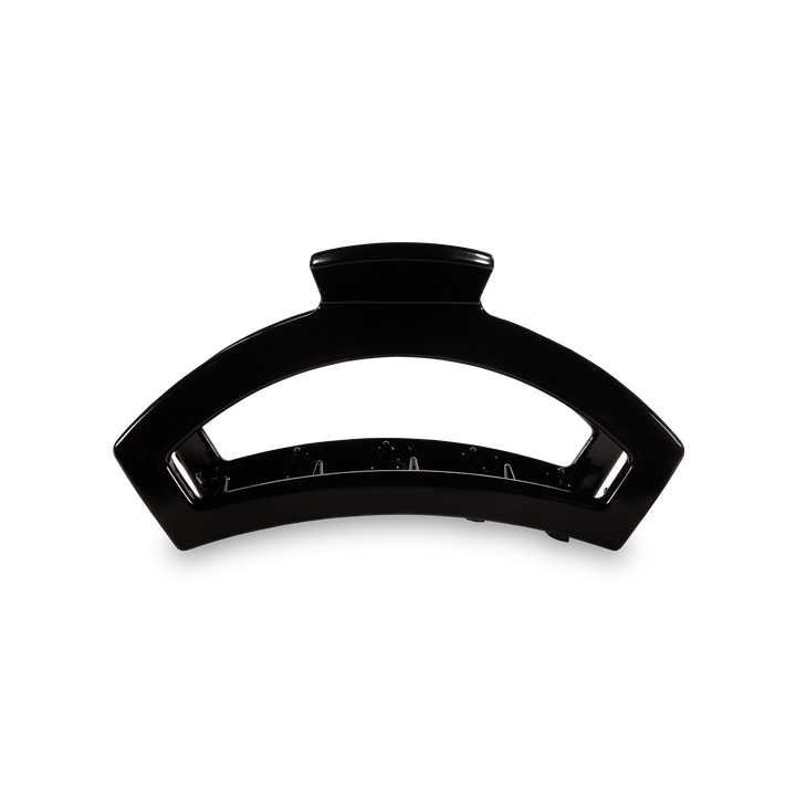 TELETIES - Open Hair Clip | Med. | Jet Black