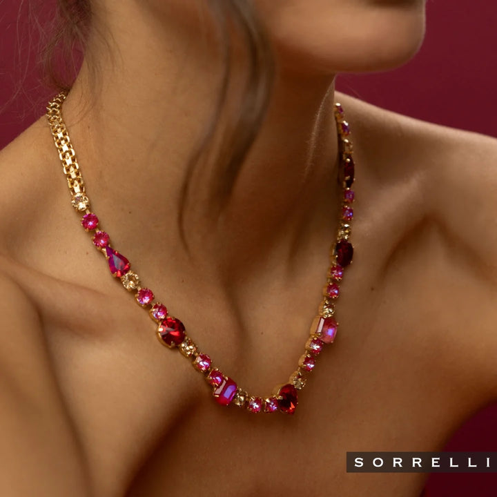 Bevy Tennis Necklace - Red Carpet