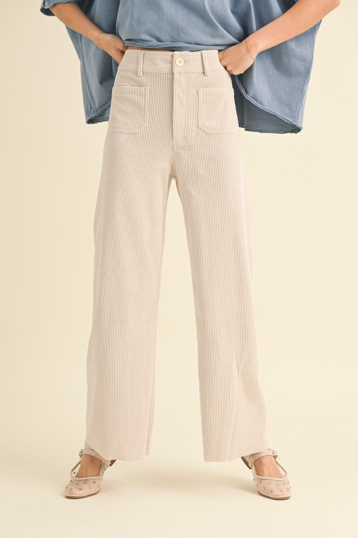 Corduroy with Front Pocket Pants