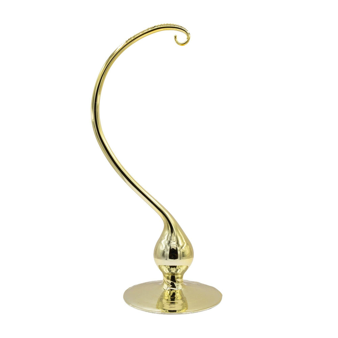 Holiday Glass Ornament – Large Glass Ornament Stand - Gold