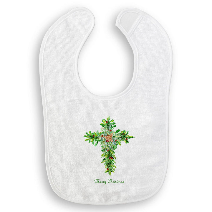 Christmas Cross with Red Berries Towel