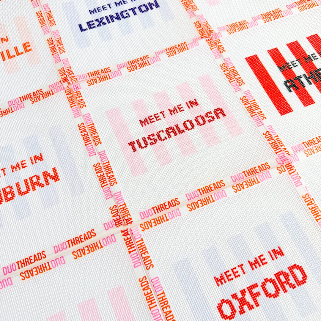 Meet Me in College Town Needlepoint Canvas