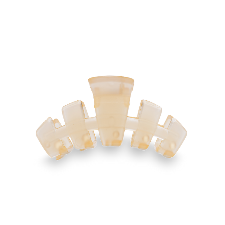 TELETIES - Classic Hair Clip | Tiny | Almond Beige