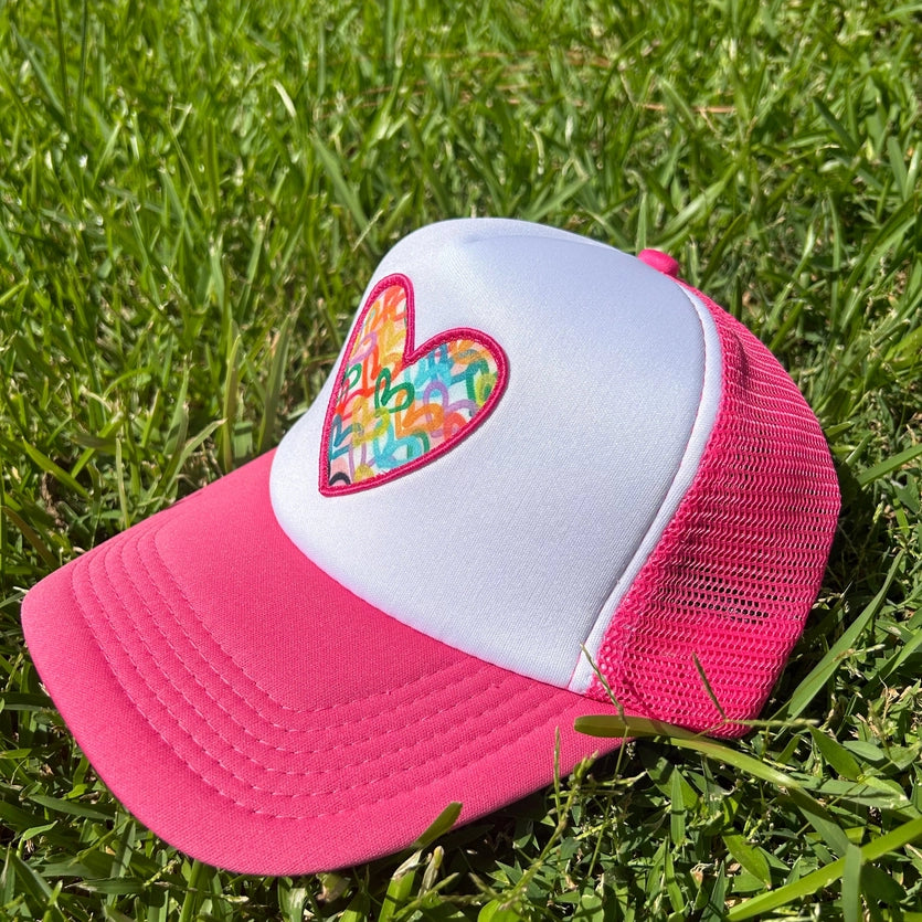 "Hot Pink/White" Trucker Hat