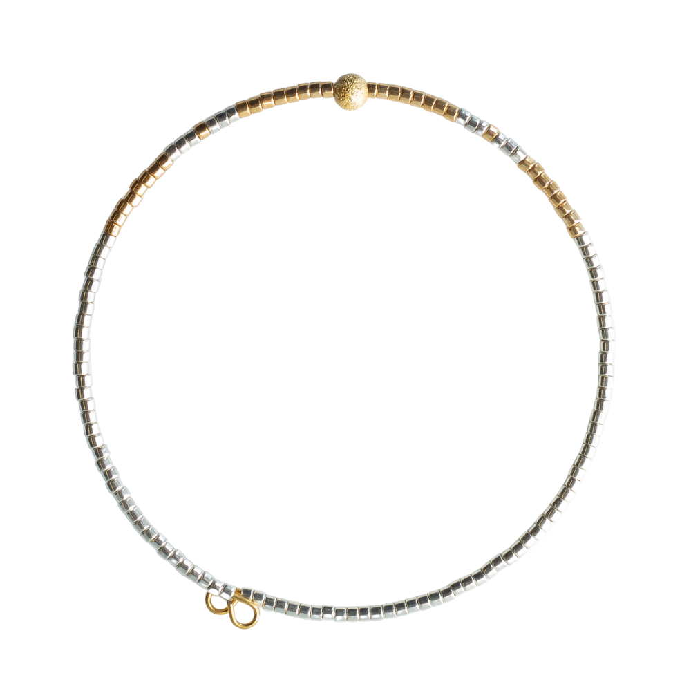 Lenny & Eva - Sprinkles Bangle-Silver