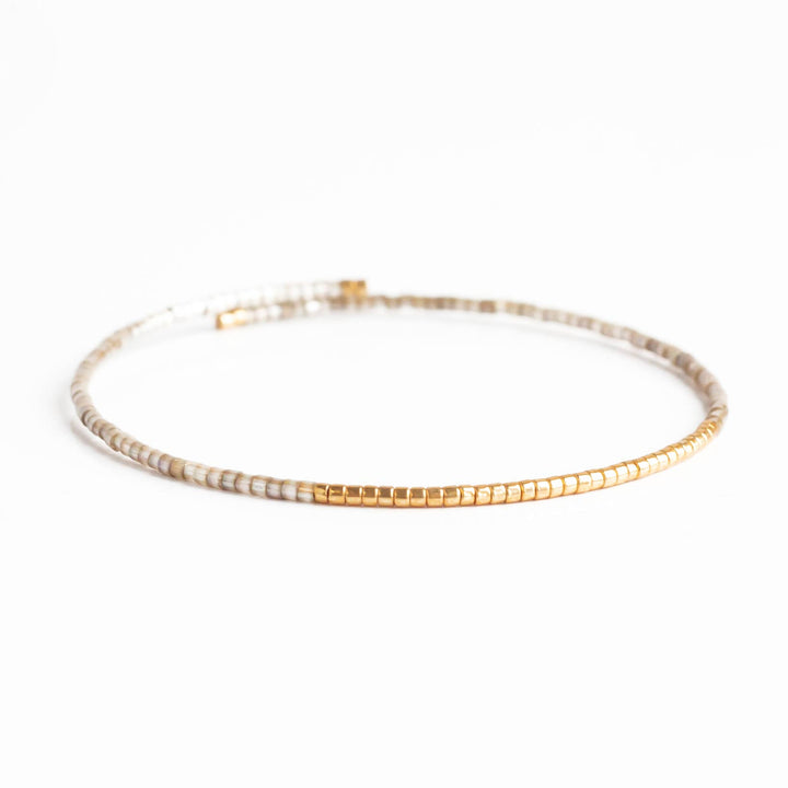 Lenny & Eva - Norah Bangle-Smoky Quartz Beaded Bracelet