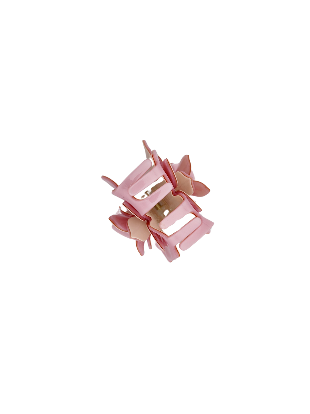 Hand-painted Origami Magnolia Flower Hair Clip