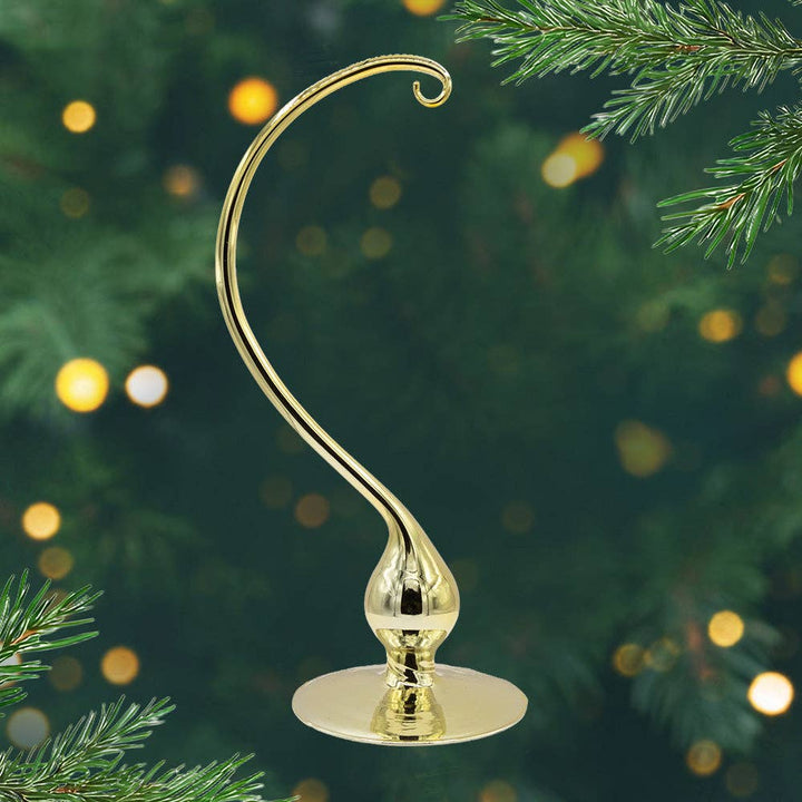Holiday Glass Ornament – Large Glass Ornament Stand - Gold