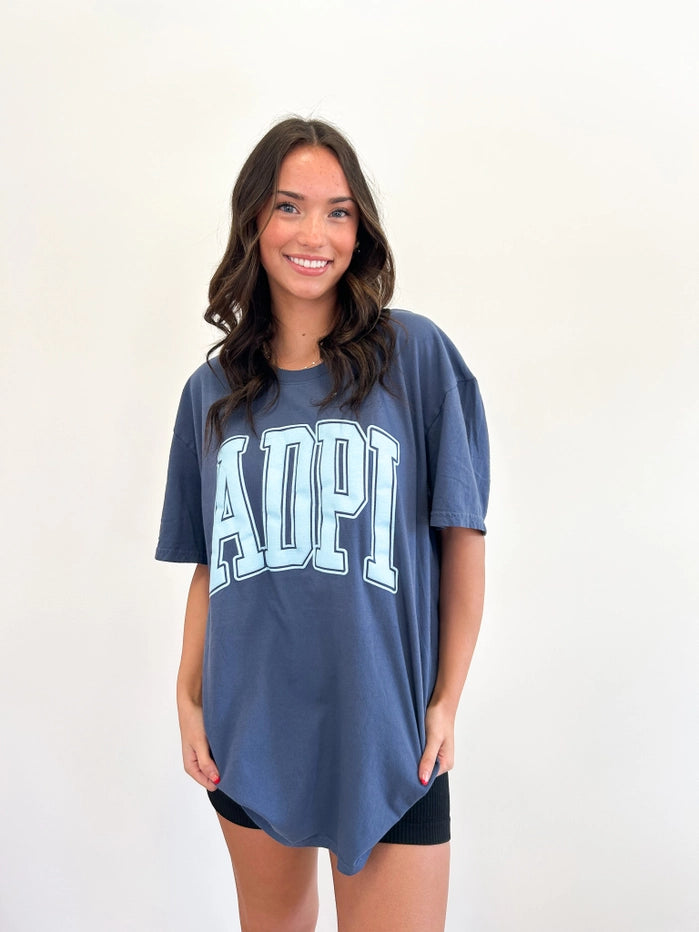 Sorority Varsity Arch Puff Tee