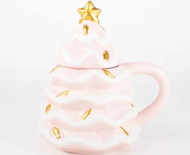 Ceramic Tree Lidded Mug