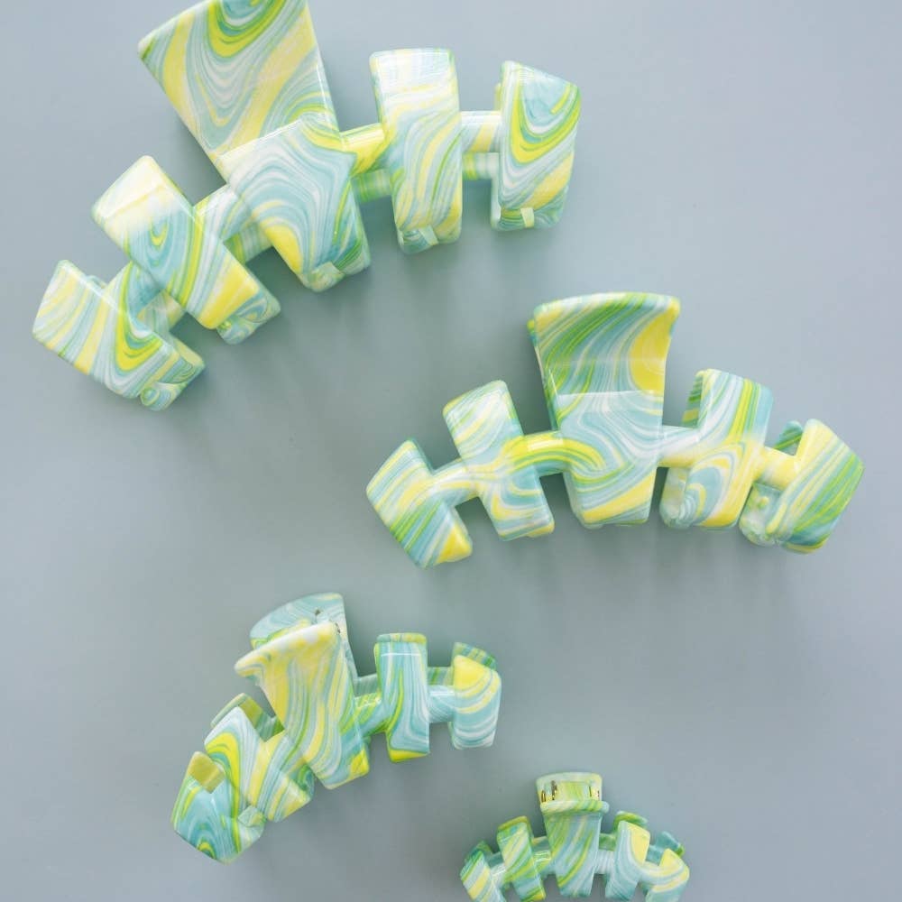 TELETIES - Classic | By the Sea Shore | Large Hair Clip