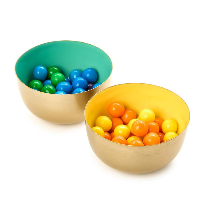 Small Metal Bowls With Enamel