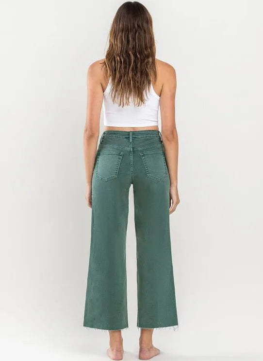 Vervet High Rise Crop Wide Leg Jean