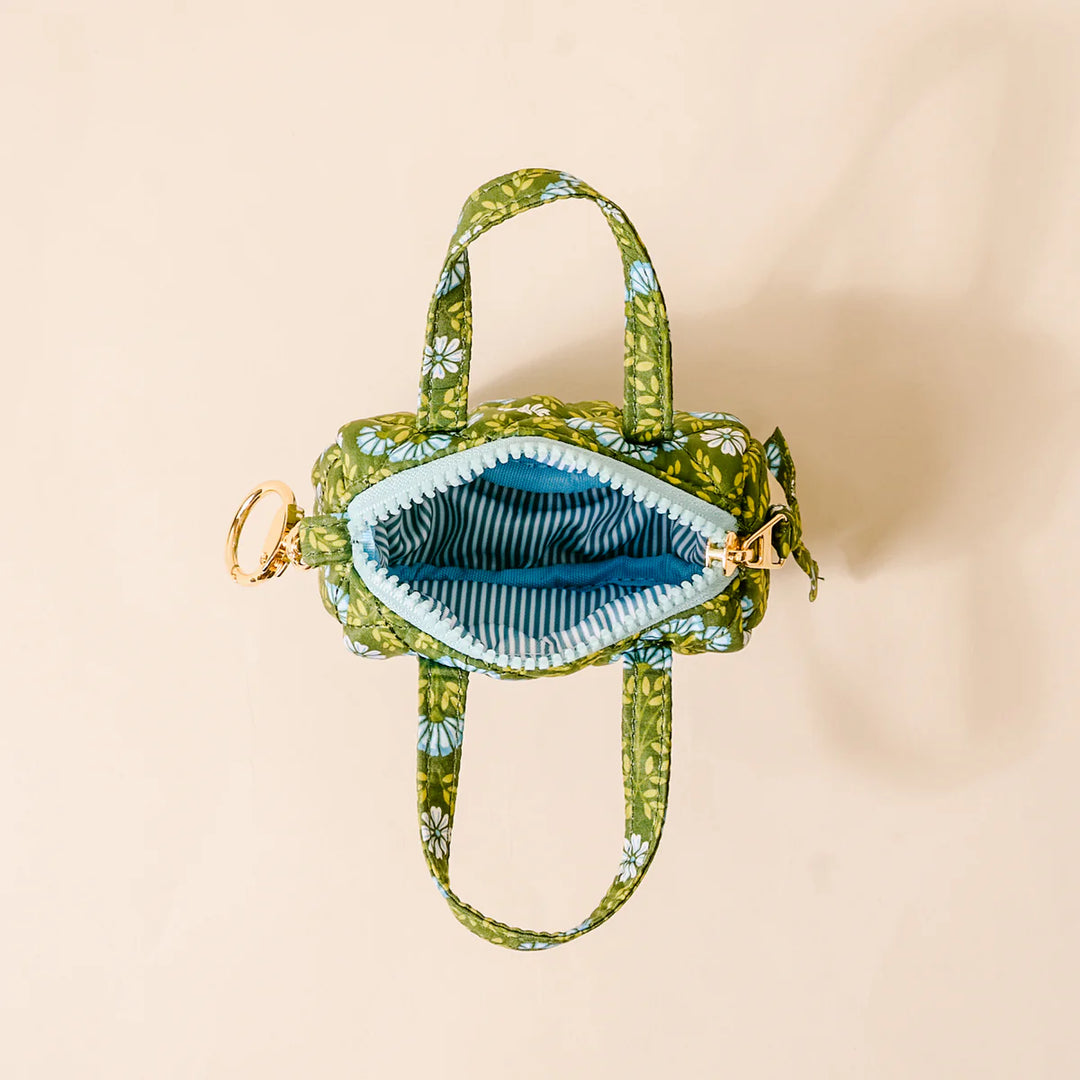Itty Bitty Duffle Bag Charm-Everbloom Forest Green