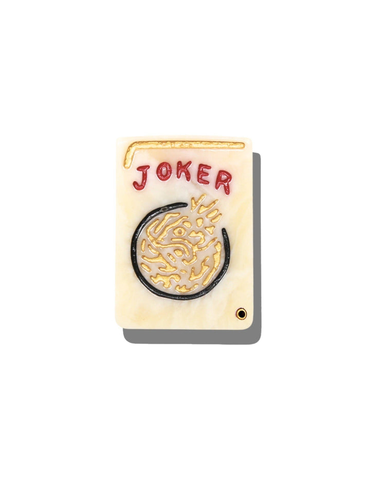 Hand-painted Joker Mahjong Compact Mirror | Eco-Friendly