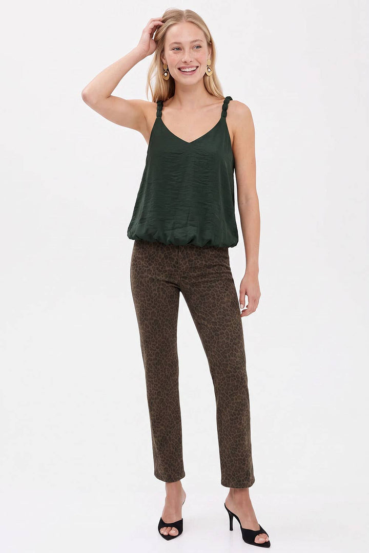 Billowy Strap Accent Tank Top