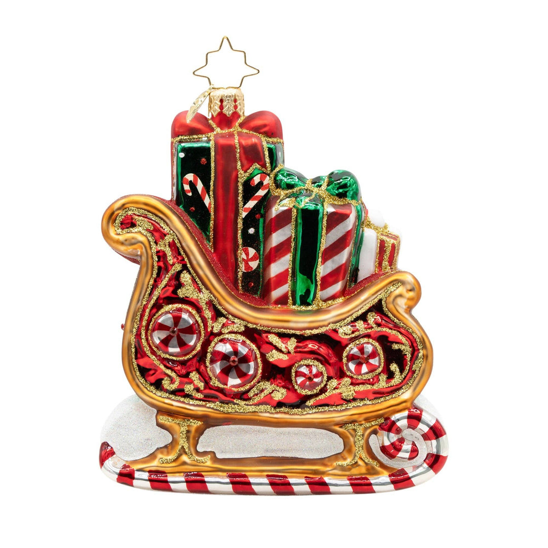 Holiday Glass Ornament – Sweetest Sleigh Ride