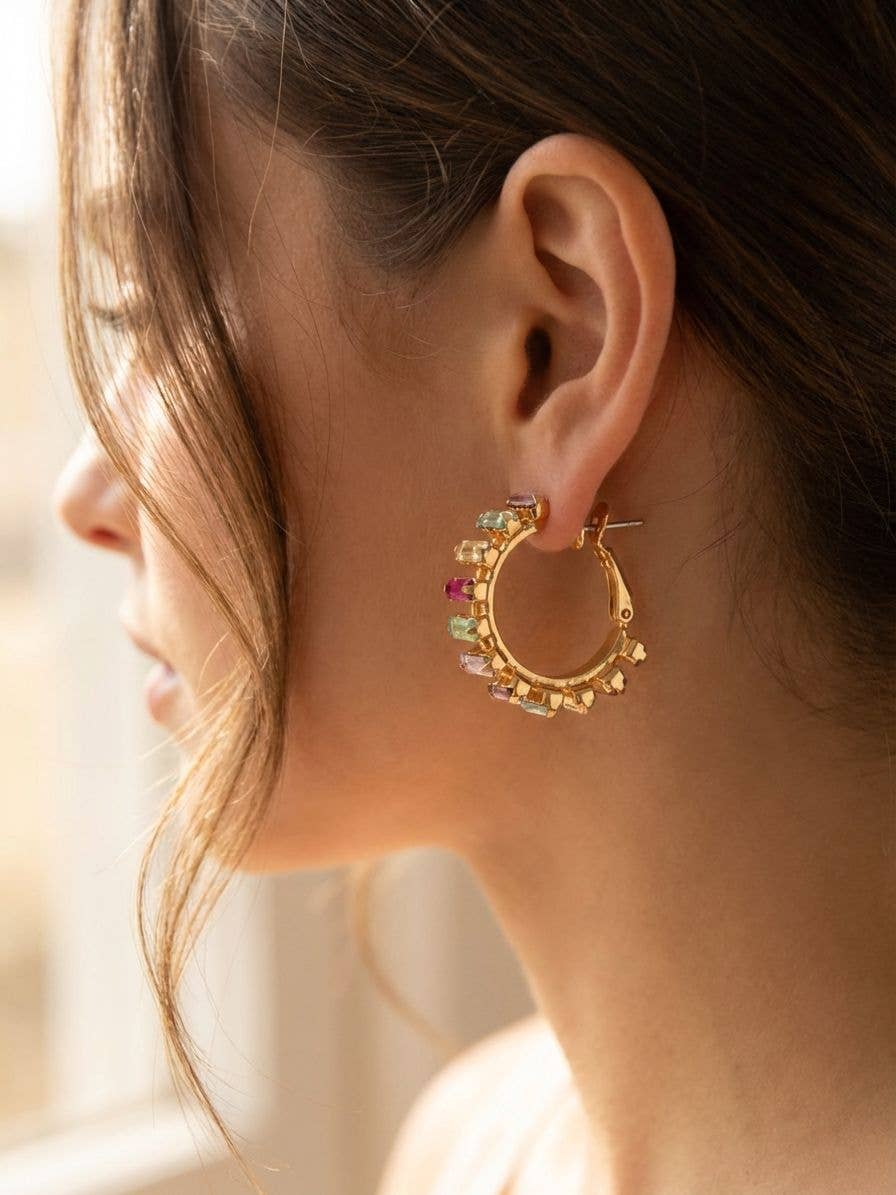 Sorrelli - Bianca Hoop Earrings - EFY55BGCPO