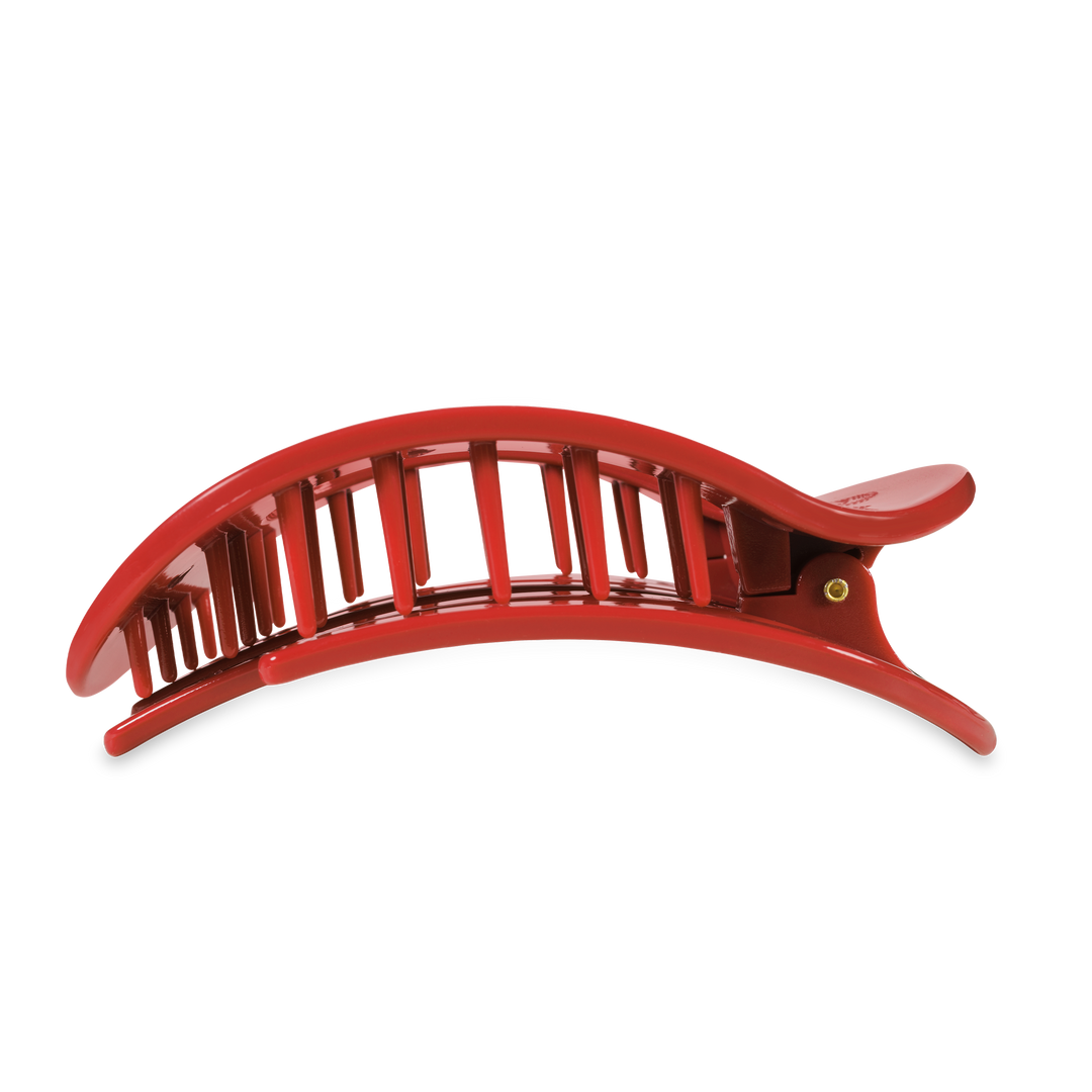 TELETIES - Flat Round Hair Clip | Large | Red Carpet Ready