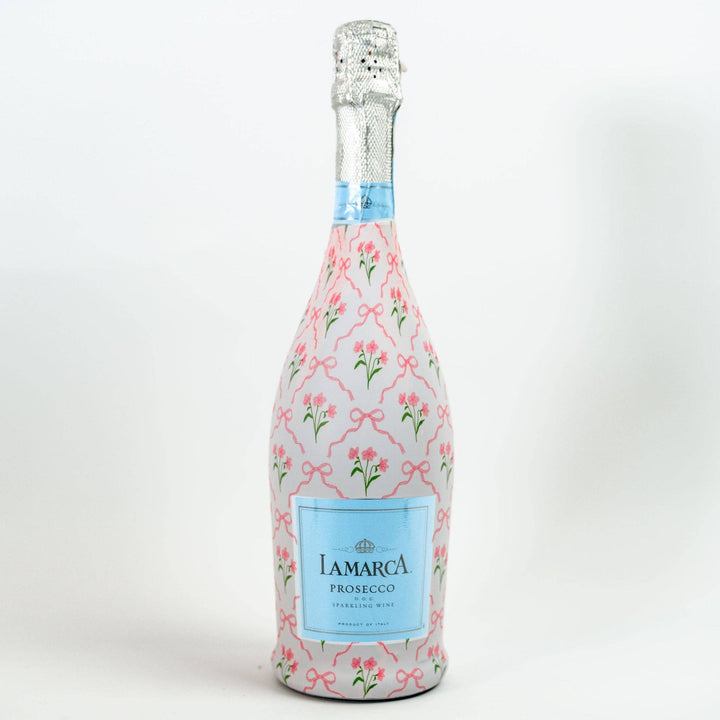 Beau Bottles - Beau Bottle Pink Bows and Blossoms - Prosecco Collection