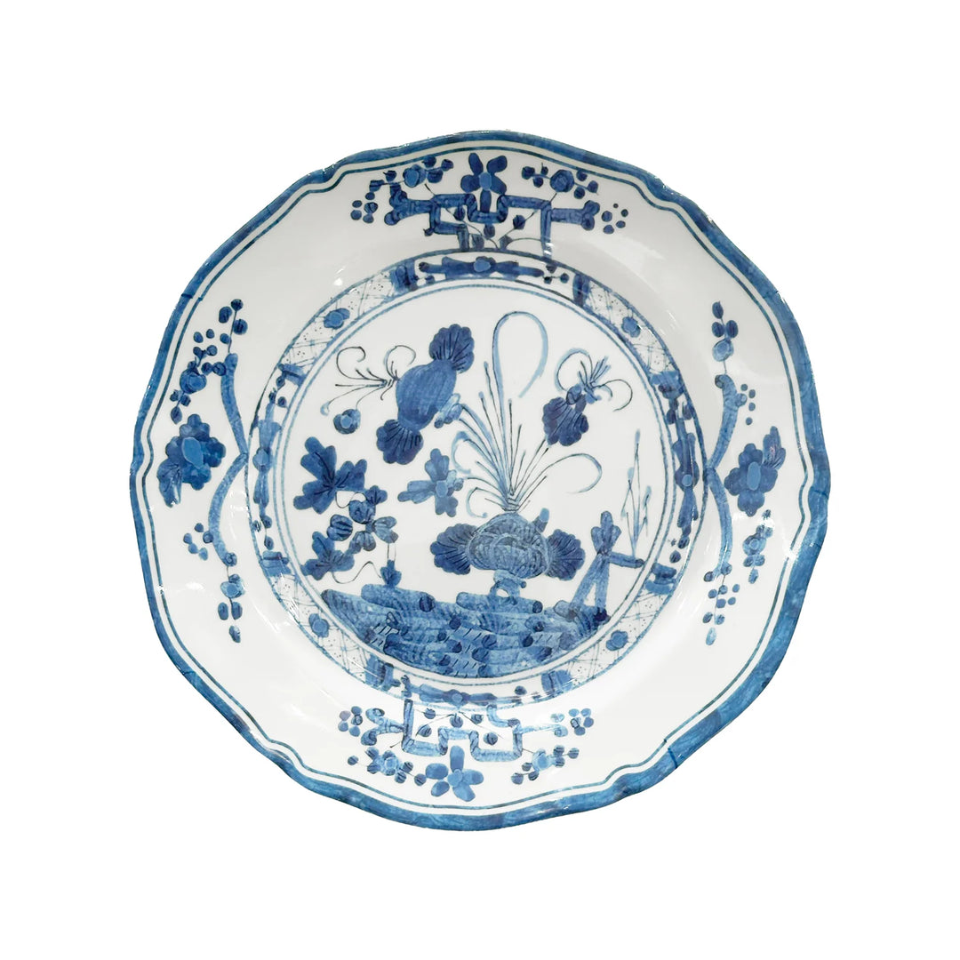 VIDA Faenza 9" Salad Plate Set of 4 (White and Blu
