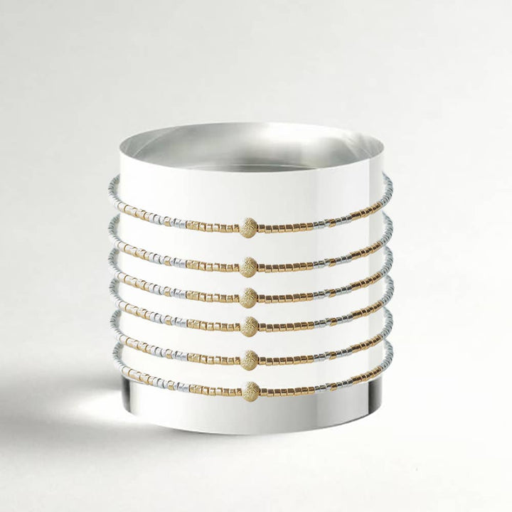 Lenny & Eva - Sprinkles Bangle-Silver