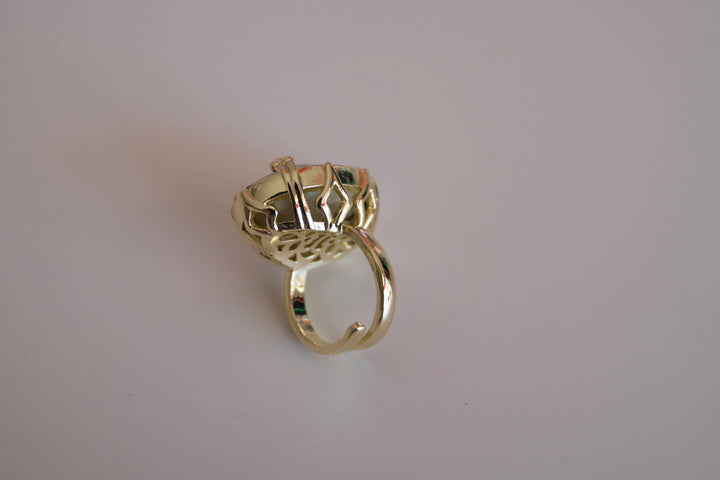 First Lady Adjustable Statement Ring in Golden Mirage