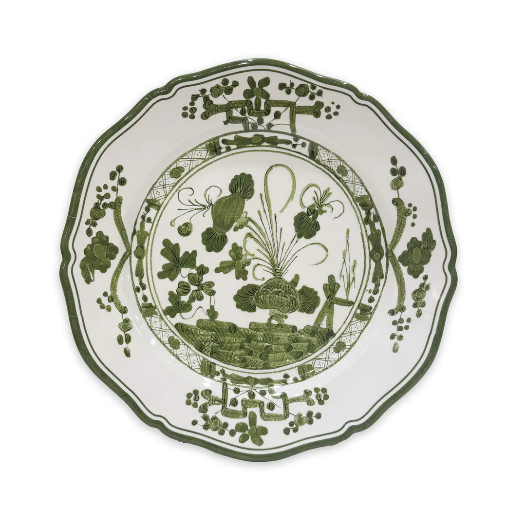 VIDA Faenza 11" Dinner Plate Set of 4 (White and G
