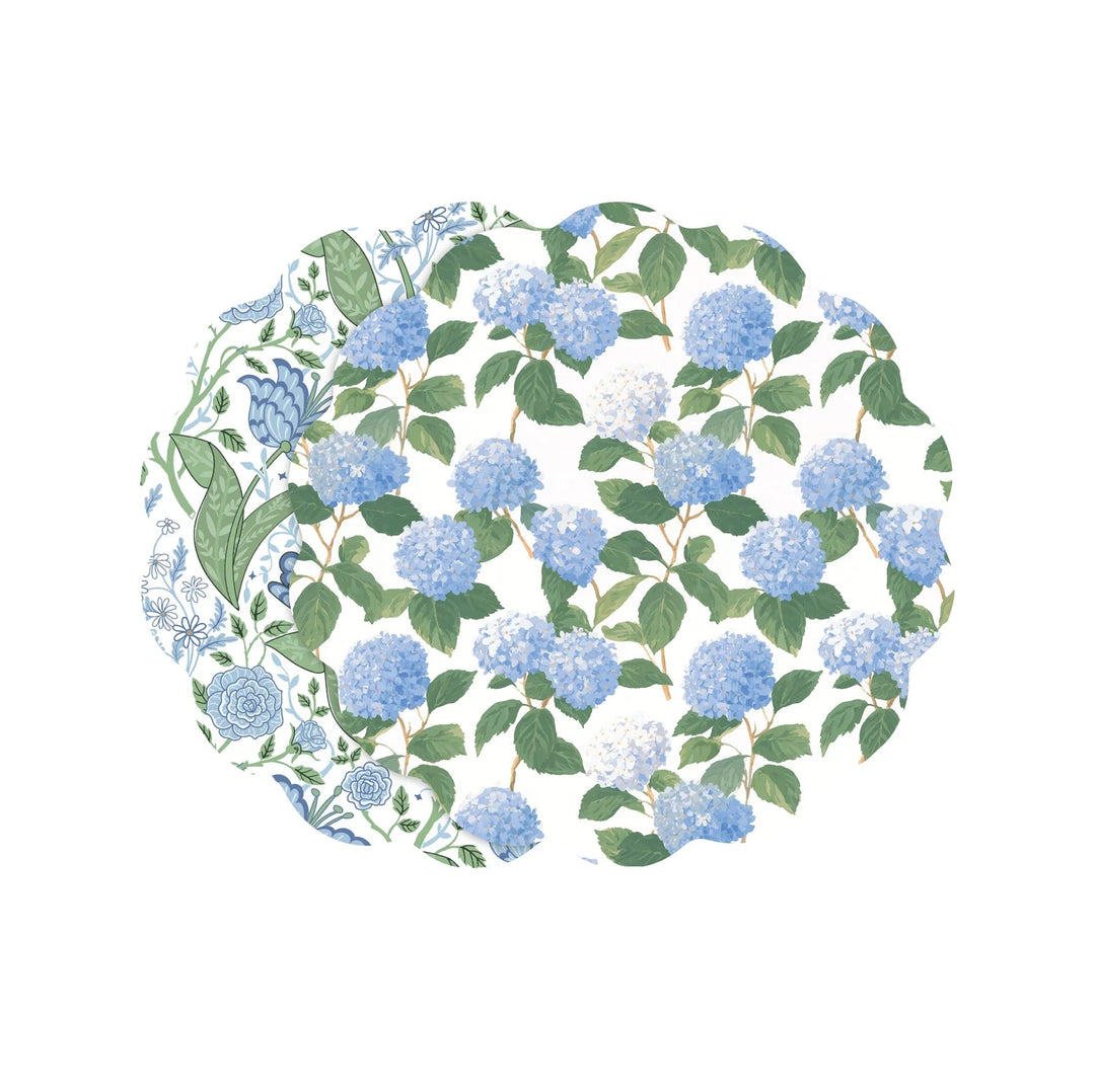 VIDA Blue Hydrangea andFloral Reversible Placemats
