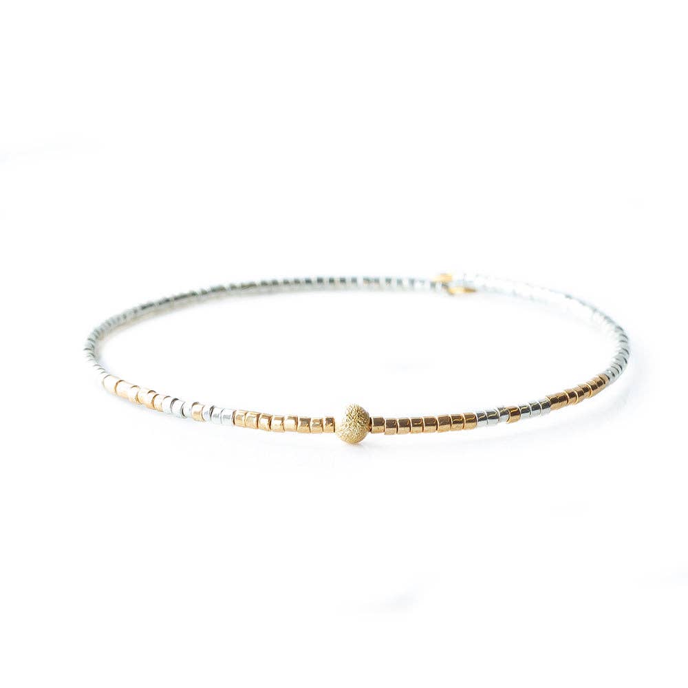 Lenny & Eva - Sprinkles Bangle-Silver