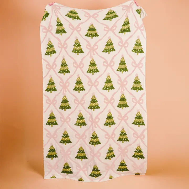 Cozy Dreams Luxe Blanket-Twinkling Trees