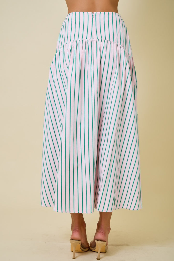 Stripe Maxi Skirt