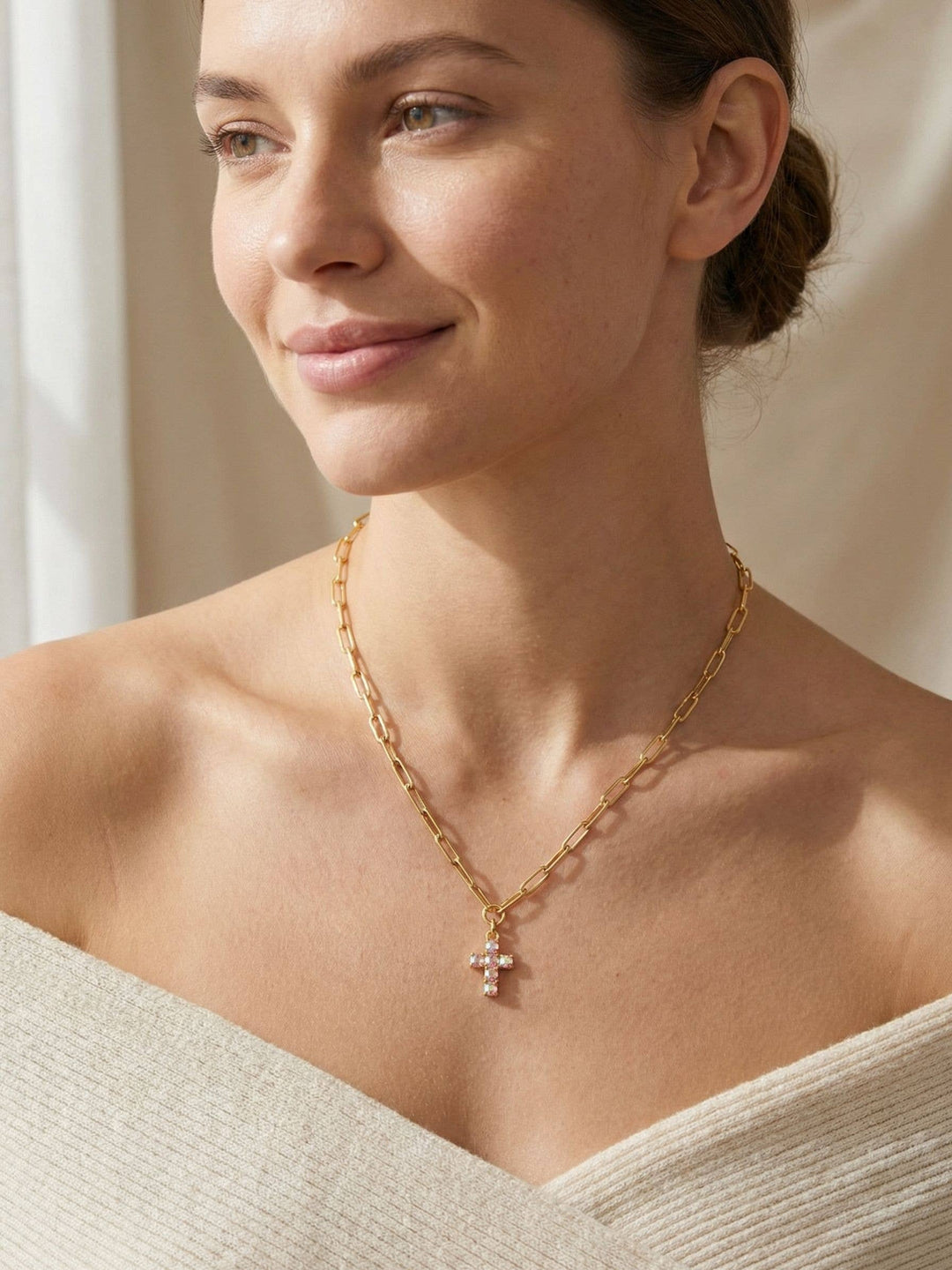 Sorrelli Carly Cross Pendant Necklace