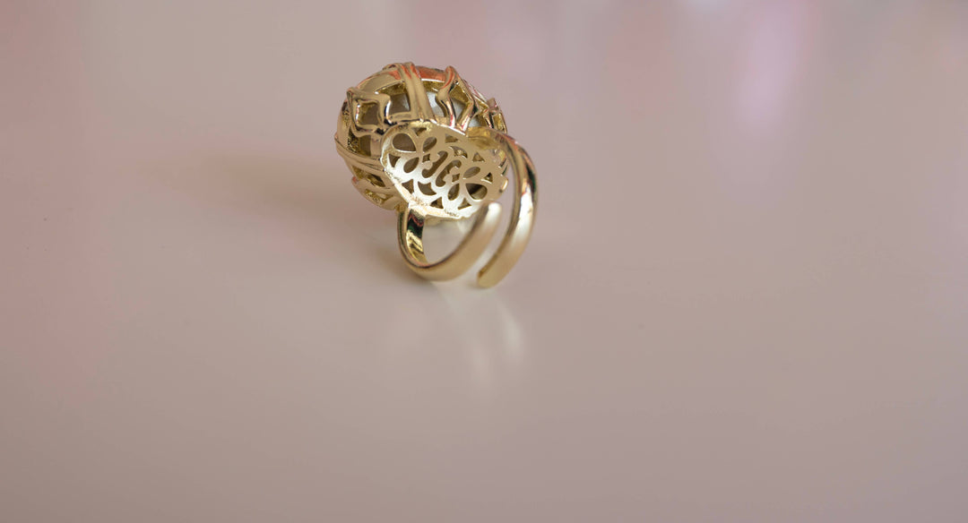 First Lady Adjustable Cocktail Ring in Midnight Mob