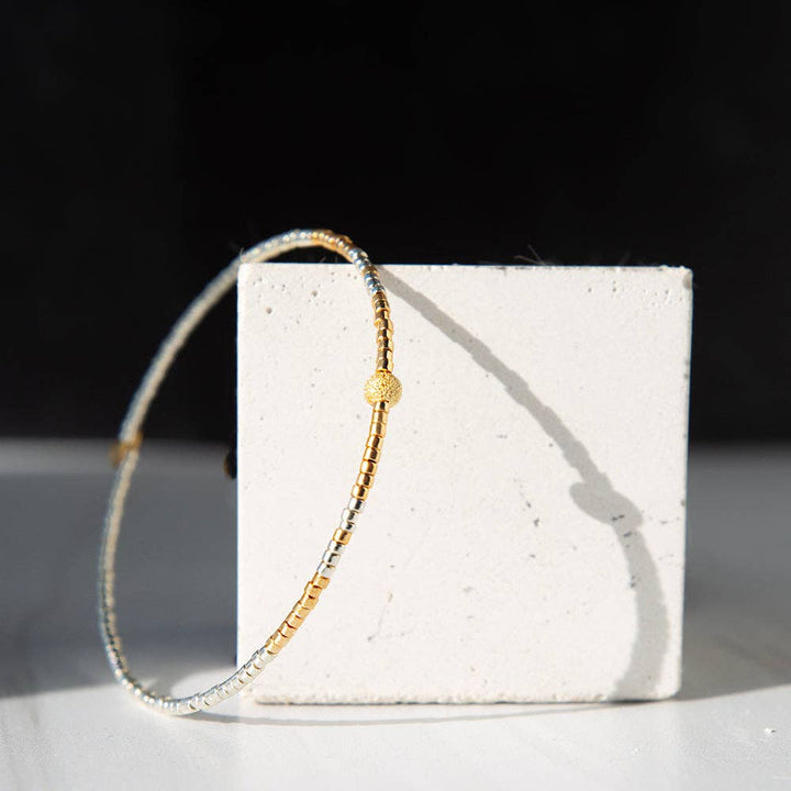 Lenny & Eva - Sprinkles Bangle-Silver