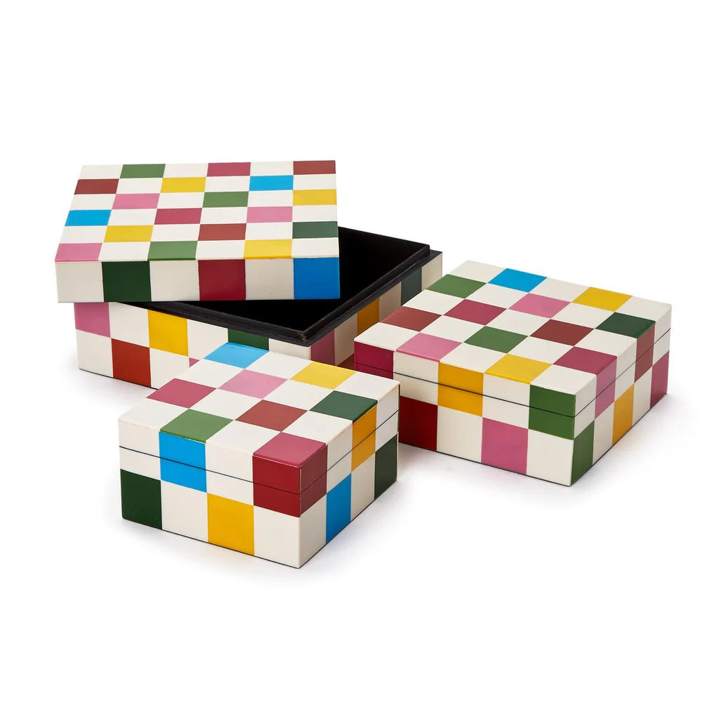 Colorblock Covered Box Assorted