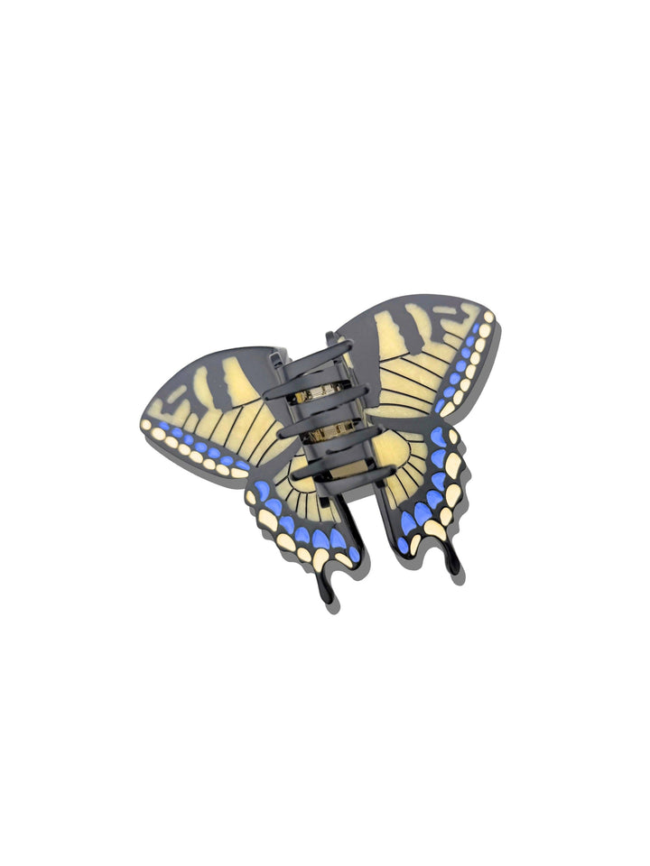 Hand-painted Swallowtail Butterfly Claw Hair Clip