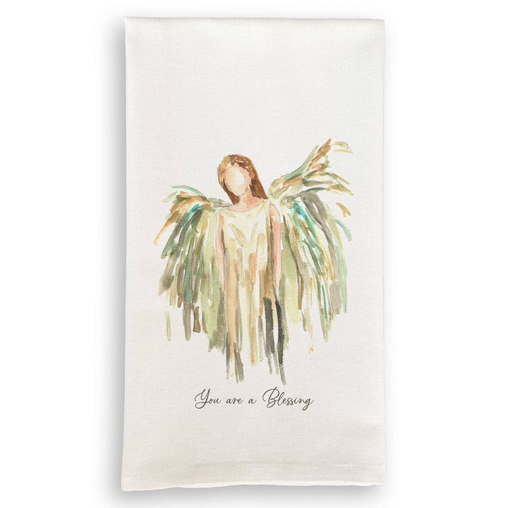 Gold Celestial Angel Dish Towel