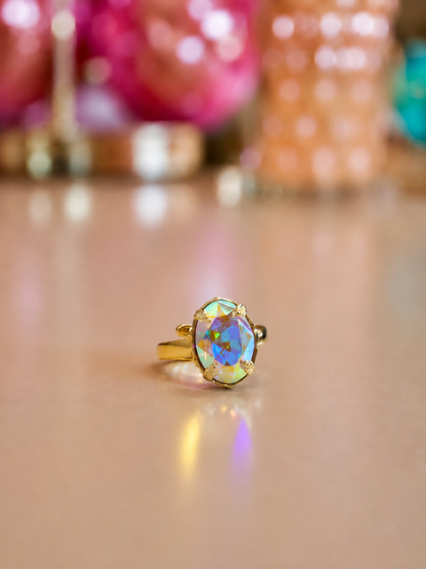 Socialite Adjustable Mini Statement Ring in Stolen Starlight