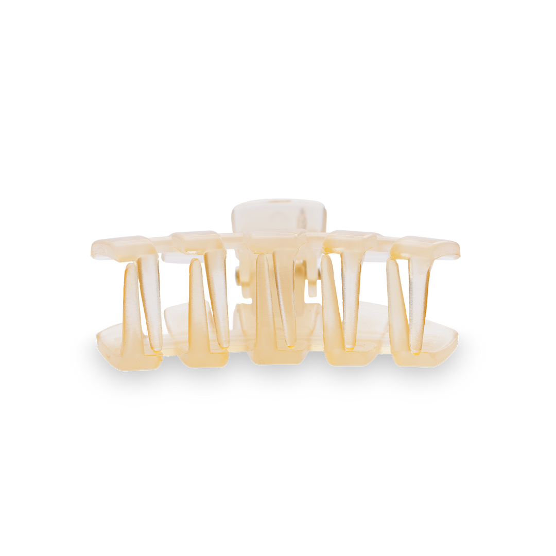 TELETIES - Classic Hair Clip | Tiny | Almond Beige