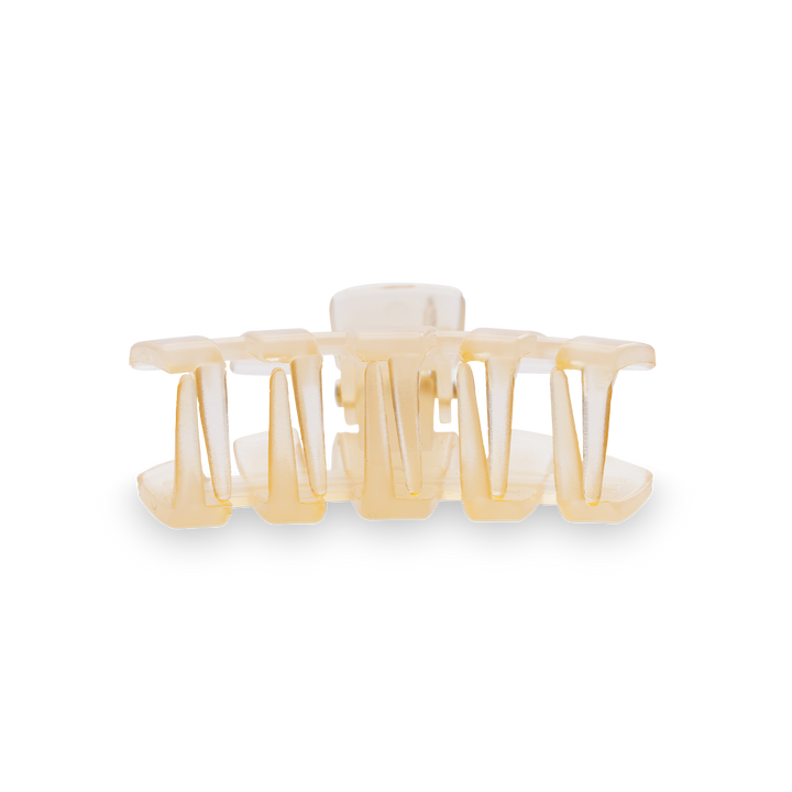 TELETIES - Classic Hair Clip | Tiny | Almond Beige