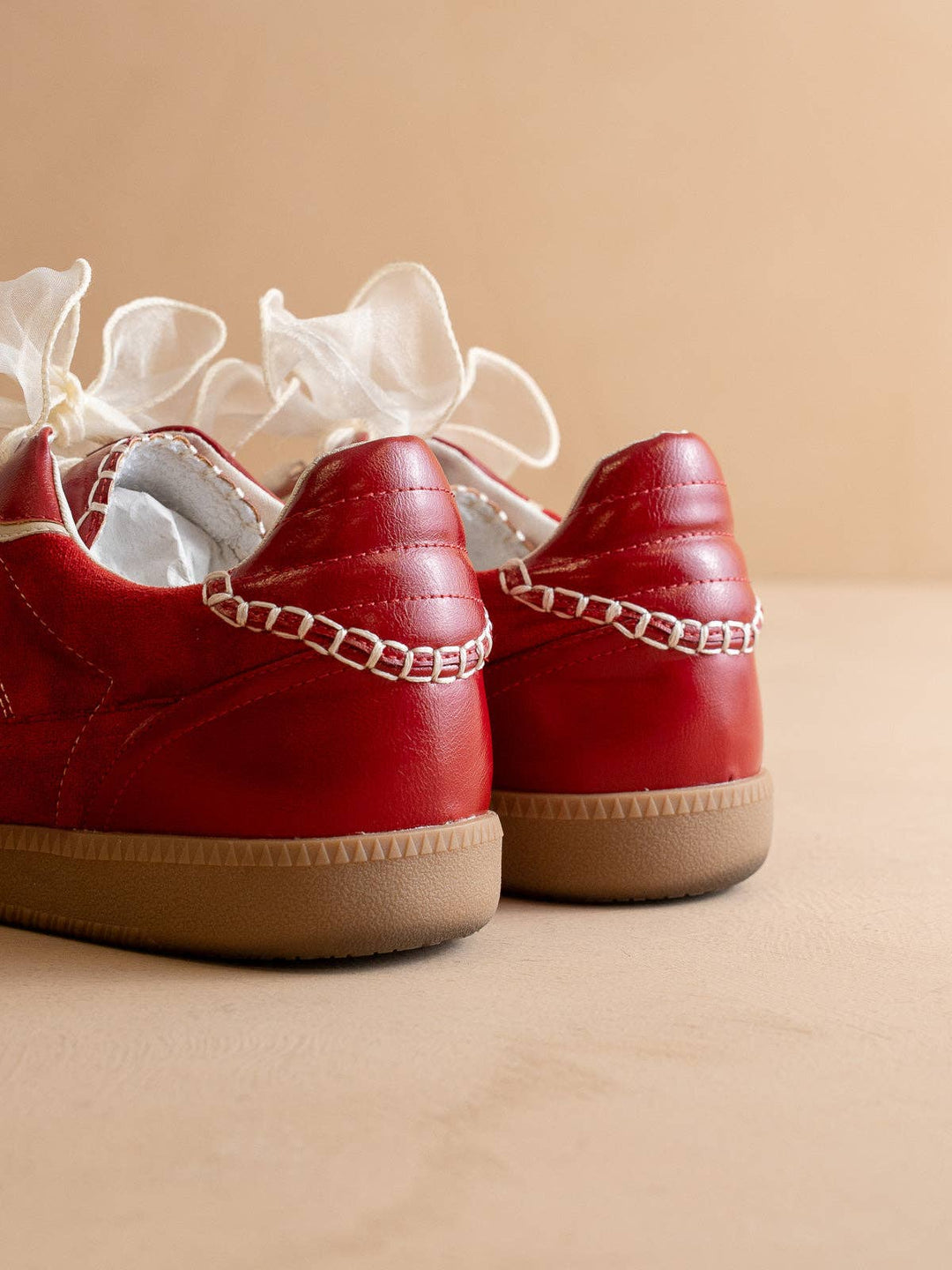 The Dalia | Cherry Lace Up Sneaker