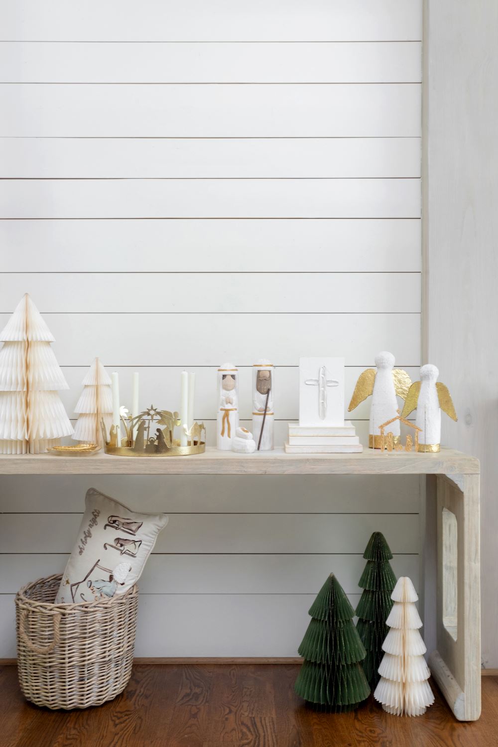 White Handmade Paper Trees - Medium