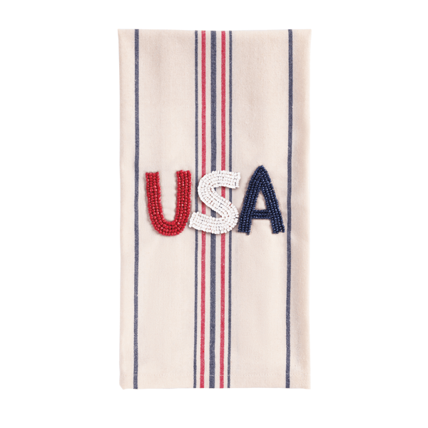 Mud Pie USA Beaded Towel