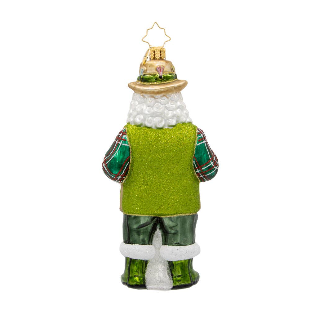 Holiday Glass Ornament – Fly Fisher Claus