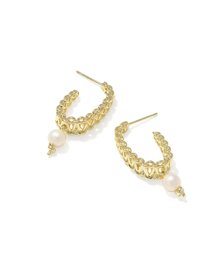 KS Gabriella Pearl Hoop Earring