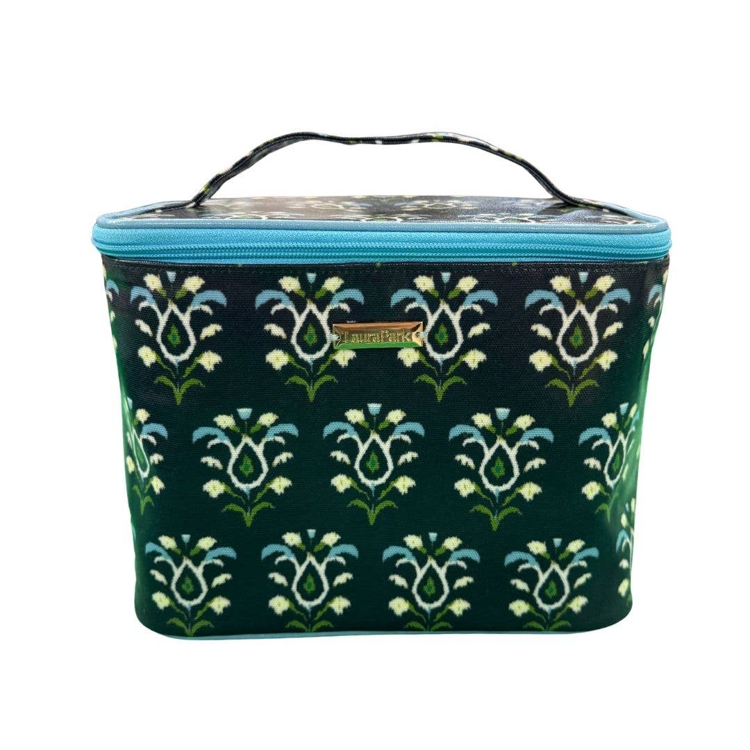 Laura Park Designs - Rosemary Indigo Train Case