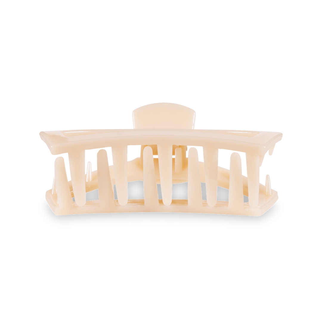 TELETIES - Open Hair Clip | Medium | Almond Beige