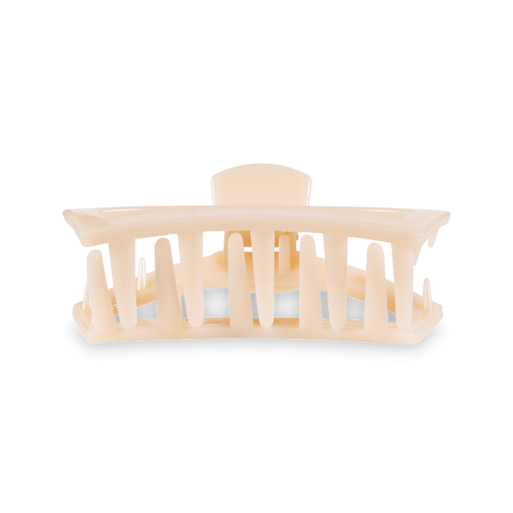 TELETIES - Open Hair Clip | Medium | Almond Beige